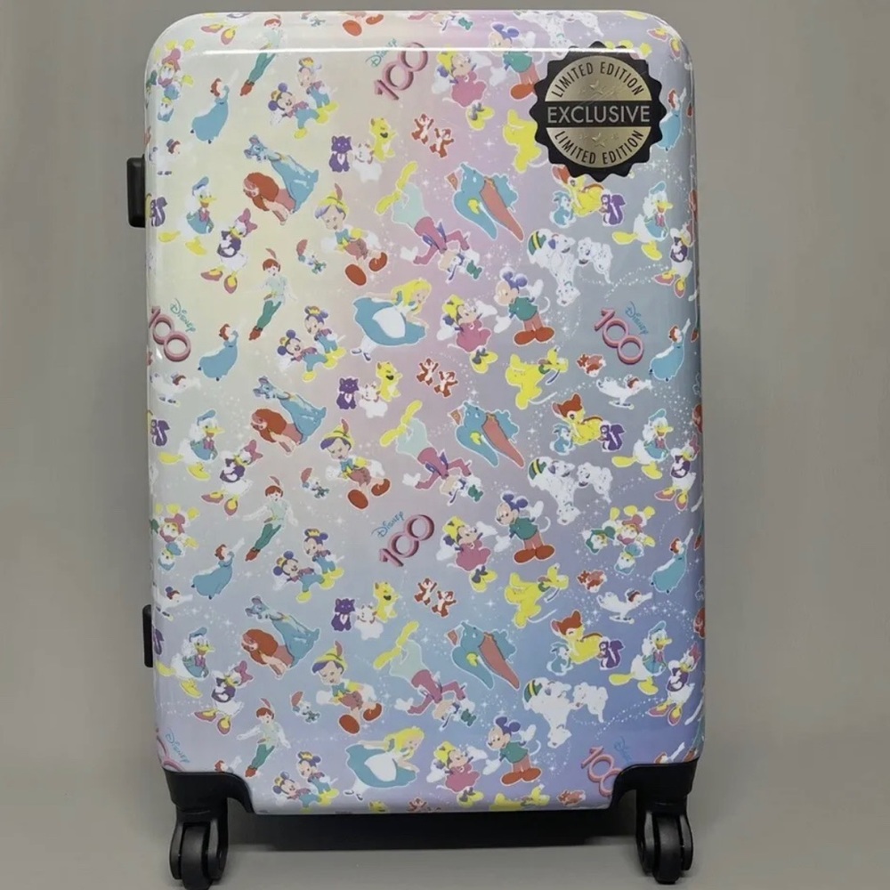 Bioworld Exclusive Disney 100 Years Characters Limited Edition Luggage Set of 2